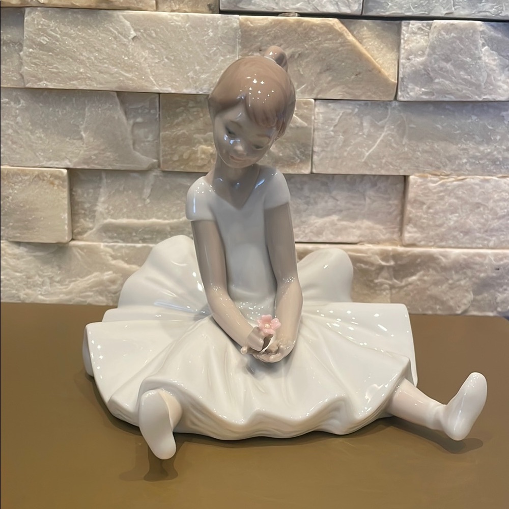 Elegant NAO White Porcelain Ballerina Figurine